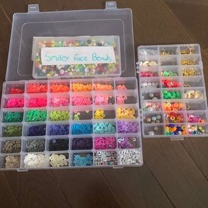 Clay bead bracelets, anklet, and necklaces! For sale now!